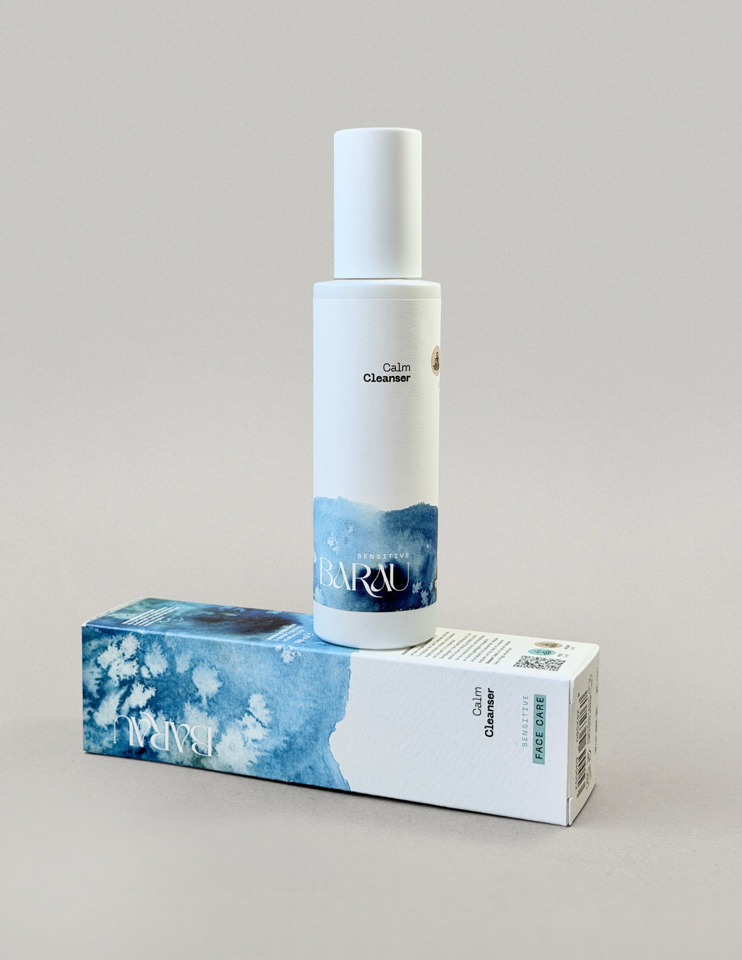Calm Cleanser Reinigungsgel mit Verpackung – vegane Gesichtsreinigung von Barau